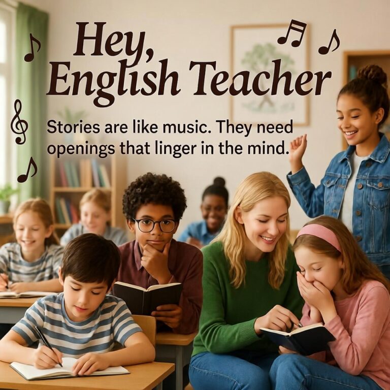 Stories are like music - they need a strong opening